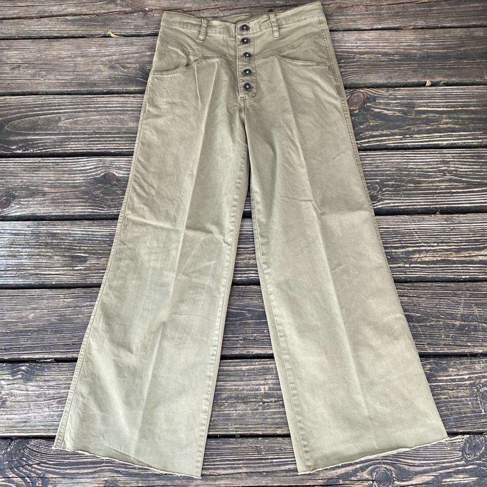 🩵Lucky Brand Pants Wide Leg Army Green